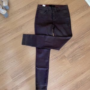 Joe’s skinny jeans in burgundy 26